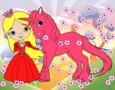 Princesa y unicornio