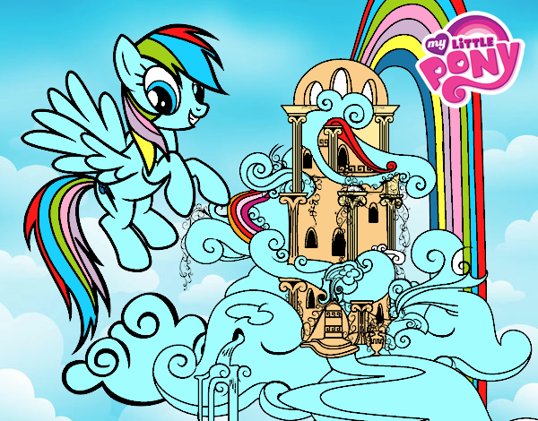 Rainbow Dash en su palacio