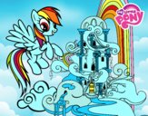 Rainbow Dash en su palacio