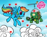 Rainbow Dash y la tortuga tanque