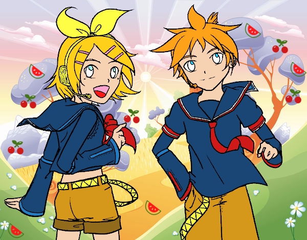 Rin y Len Kagamine Vocaloid