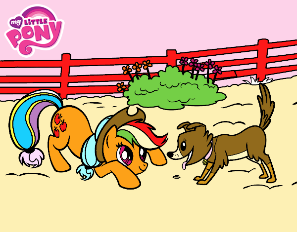 Applejack y Winona