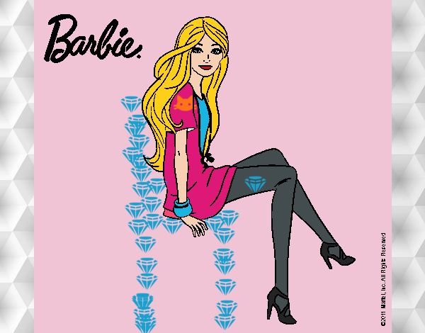 Barbie sentada