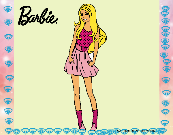 barbie  modelando