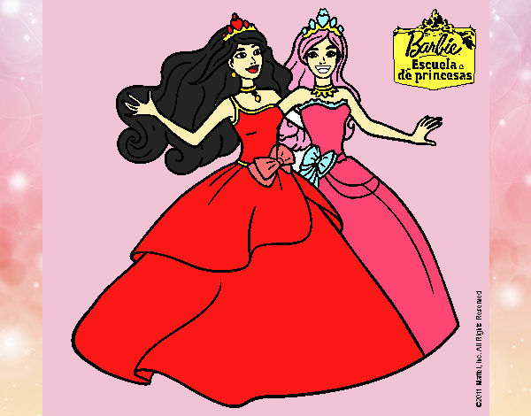 Barbie y su amiga súper felices