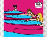 Barbie y sus amigas en el jacuzzi