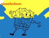 Bob Esponja saludando