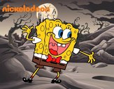 Bob Esponja saludando