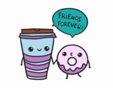 Café y donut