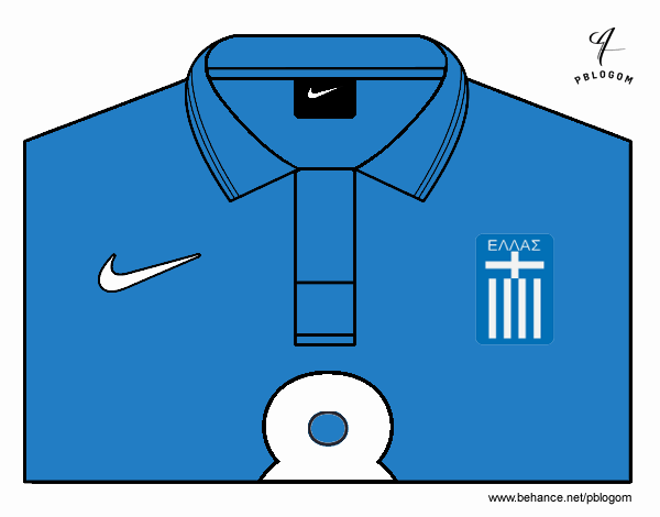 Camiseta del mundial de fútbol 2014 de Grecia