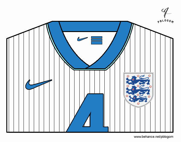 Camiseta del mundial de fútbol 2014 de Inglaterra