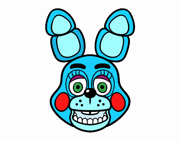 Cara de Toy Bonnie de Five Nights at Freddy's