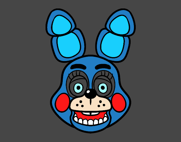 Cara de Toy Bonnie de Five Nights at Freddy's