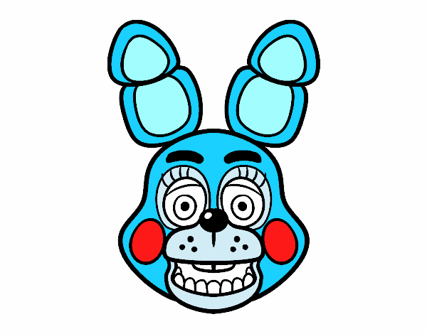 Cara de Toy Bonnie de Five Nights at Freddy's