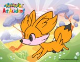 Fennekin corriendo