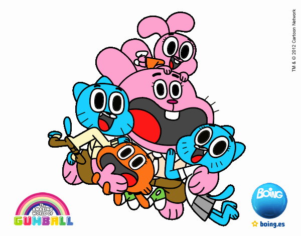 Gumball y amigos contentos