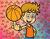 Jugador de baloncesto junior