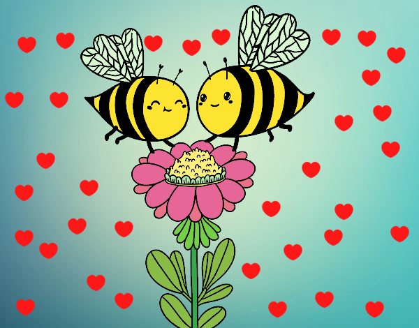 Pareja de abejas