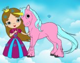 Princesa y unicornio