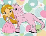 Princesa y unicornio