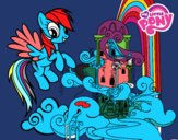 Rainbow Dash en su palacio