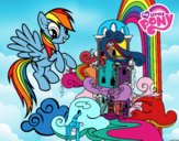 Rainbow Dash en su palacio