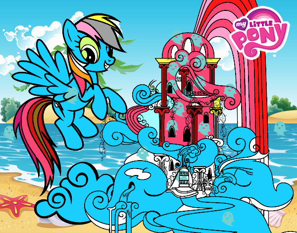 Rainbow Dash en su palacio