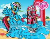 Rainbow Dash en su palacio