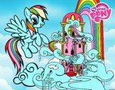 Rainbow Dash en su palacio