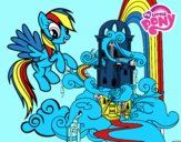 Rainbow Dash en su palacio