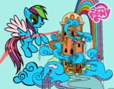 Rainbow Dash en su palacio