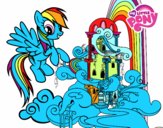 Rainbow Dash en su palacio