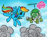 Rainbow Dash y la tortuga tanque