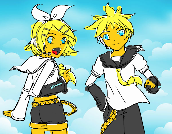 Rin y Len Kagamine Vocaloid