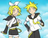 Rin y Len Kagamine Vocaloid