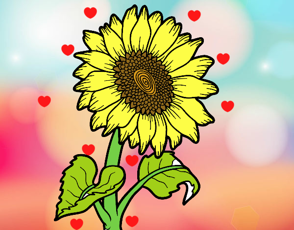 Dibujo de El girasol mas lindo del mundo pintado por en  el día  26-02-21 a las 14:36:21. Imprime, pinta o colorea tus propios dibujos!