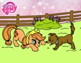 Applejack y Winona