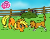 Applejack y Winona