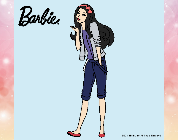 Barbie con look casual