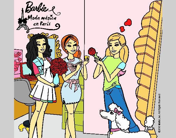 Barbie de compras con sus amigas