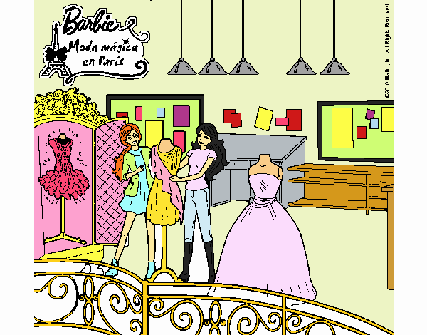 Barbie en la tienda