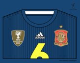 Camiseta del mundial de fútbol 2014 de España