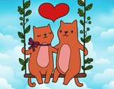 Gatitos enamorados