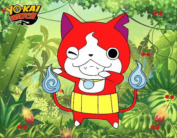 Jibanyan guiñando el ojo