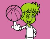 Jugador de baloncesto junior