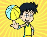 Jugador de baloncesto junior