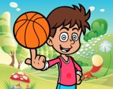 Jugador de baloncesto junior