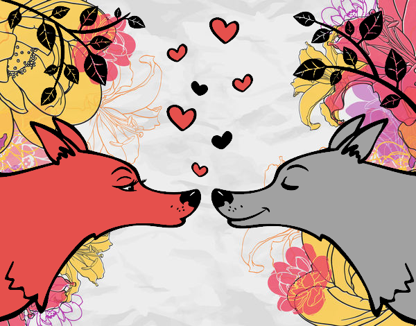 Lobos enamorados