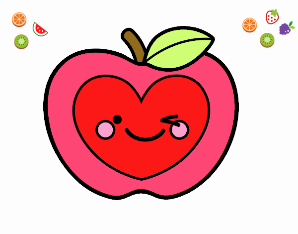 Manzana corazón