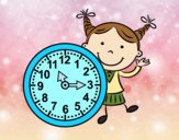 Niña con reloj